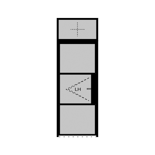 Single Door (LH) 2B + Fan