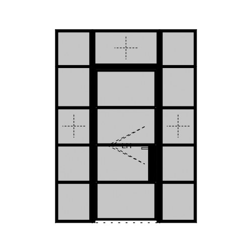 Single Door (LH) 3B + 2 x Side Light