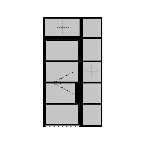 Single Door (LH) 3B + 1 x Side Light