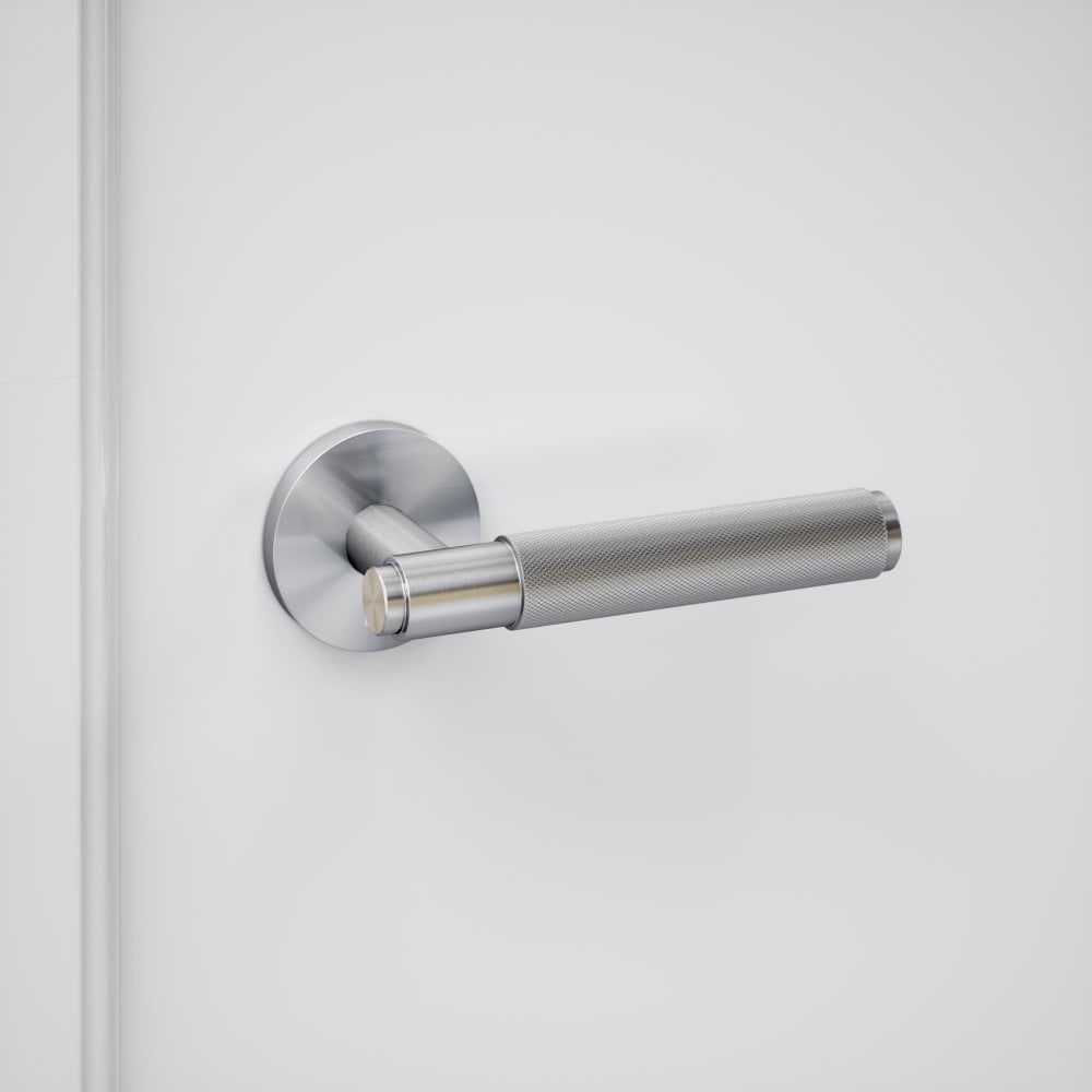 Luxe Knurled Brushed Stainless Internal Door Handle