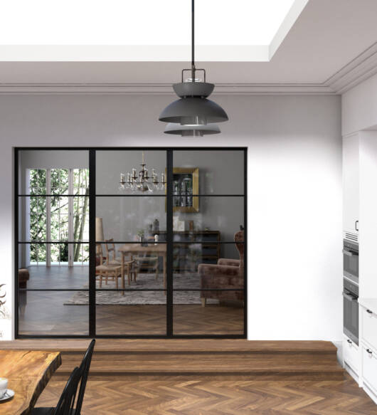 Aluminium Internal Screen  – 3 Bar - 2200mm - 3000mm (18mm Bar)