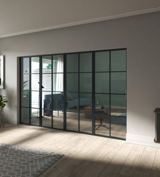 Aluminium Internal Screen  –  2 Bar Georgian Style -1800mm – 2200mm Height