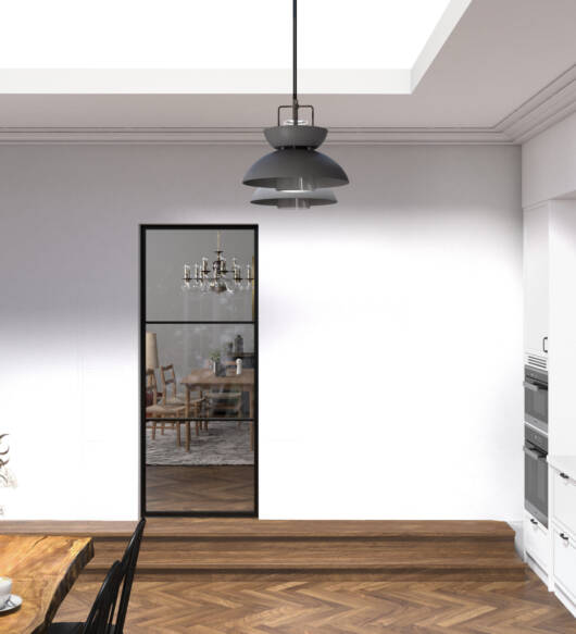 Aluminium Internal Screen – 2 Bar - 2200mm – 3000mm Height (18mm Bar)