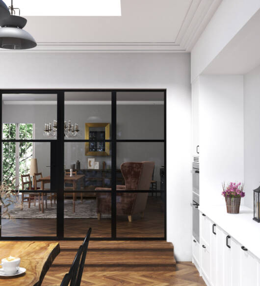 Aluminium Internal Doors  – 2 Bar - Hinged - 1800 – 2200 Height