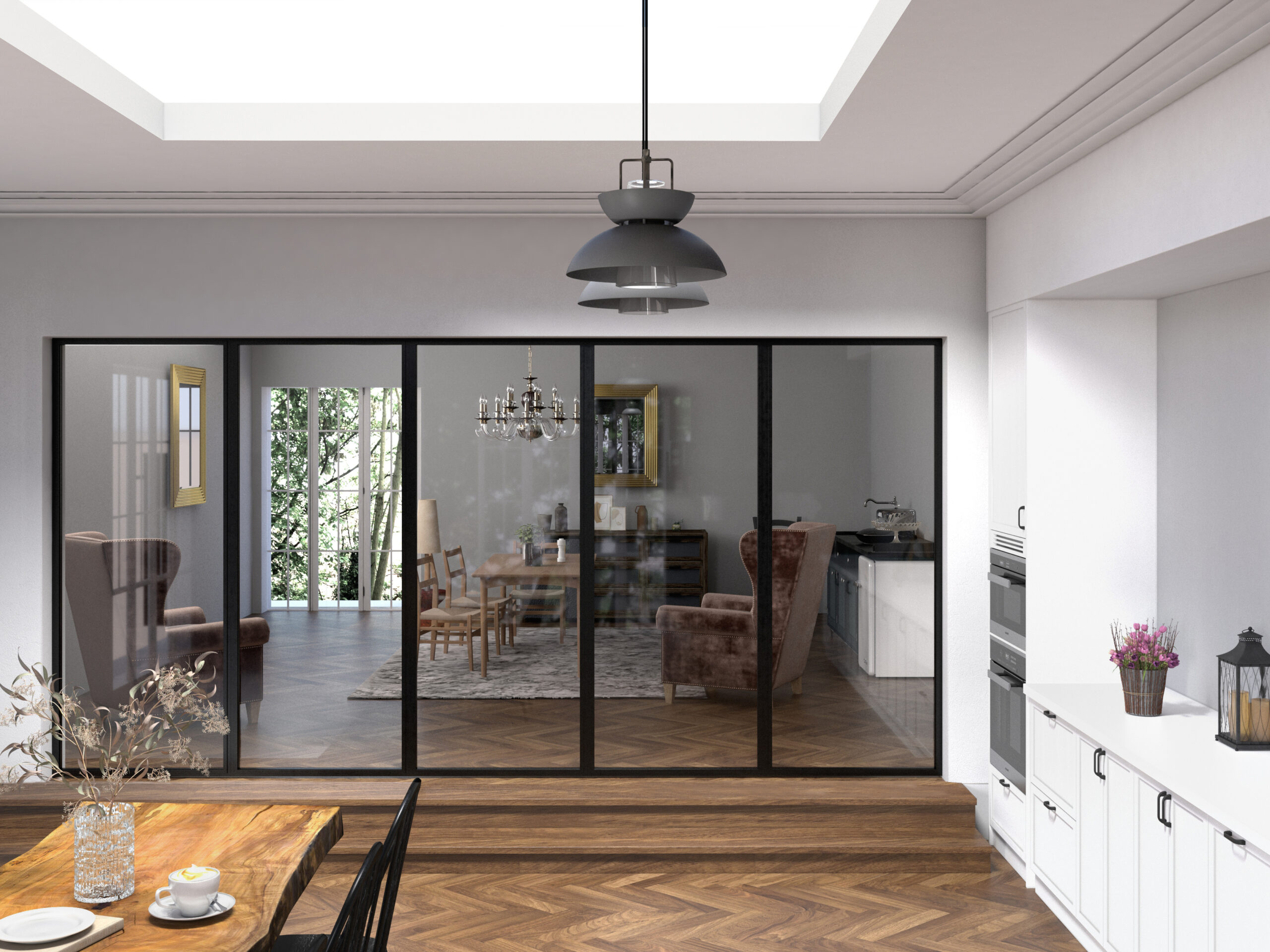 Aluminium Internal Screen – Fixed – 1800mm – 2200mm Height - Alu Elite ...